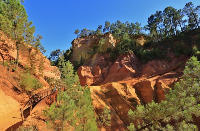 Geological formations near Roussillon, Vaucluse dating back to Post-classical history