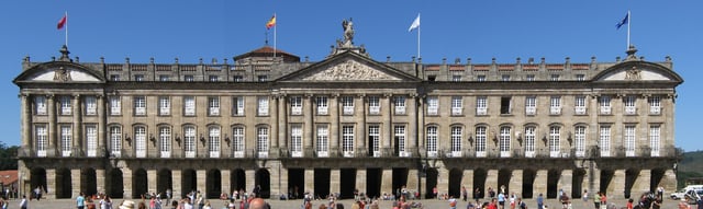 Pazo de Raxoi, in Santiago de Compostela, seat of the presidency of the local devolved government