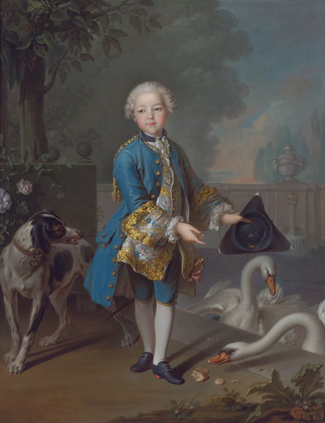 Portrait of a young Louis Philippe Joseph d'Orléans, by Louis Tocqué.