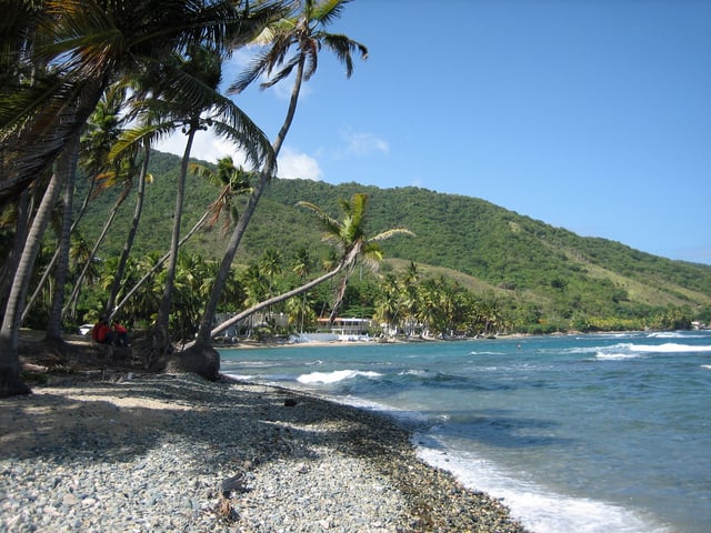 The coast at Patillas, Puerto Rico