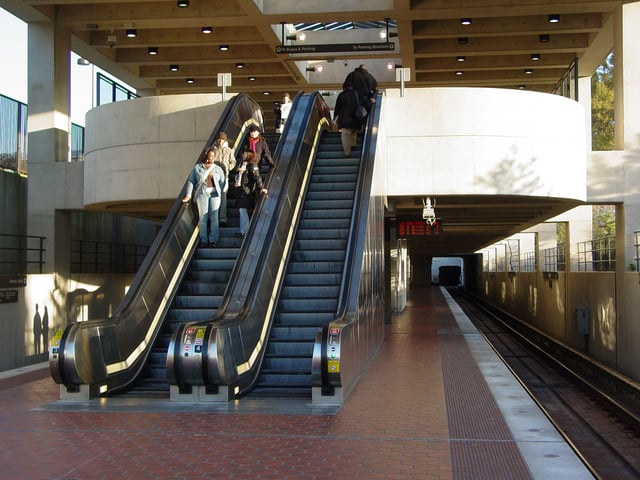 The Suitland Metro station in October 2006.