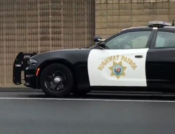 A CHP Dodge Charger on a Unknown Trouble