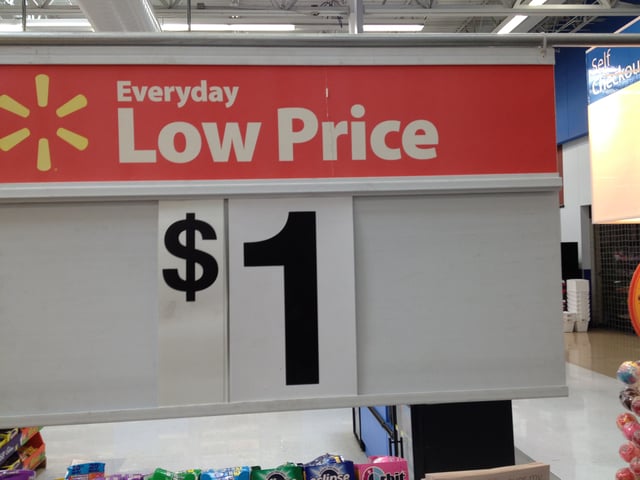 Everyday Low Prices" are widely used in supermarkets