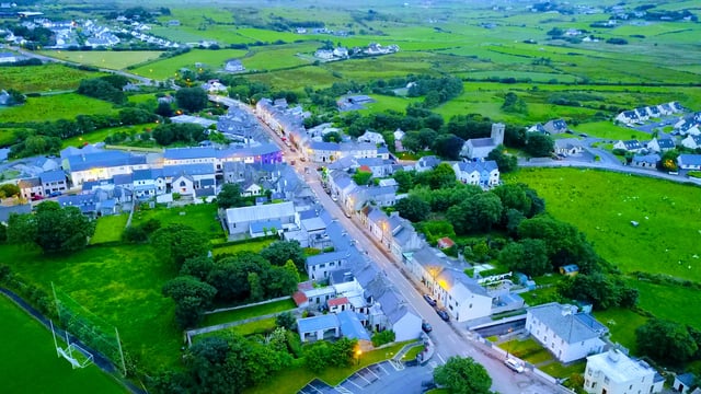 Louisburgh in the evening light, July 2017