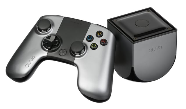Ouya, a video game console which runs Android