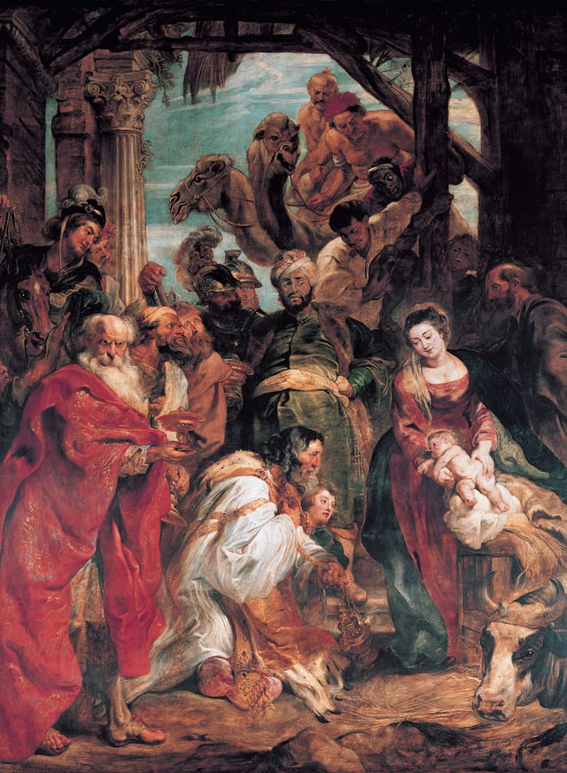 Peter Paul Rubens was the great Flemish artist of the Counter-Reformation. He painted Adoration of the Magii in 1624.