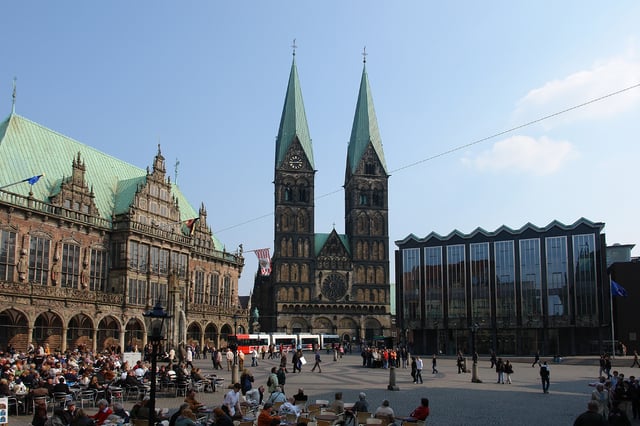 Bremen's city hall, cathedral and Bürgerschaft
