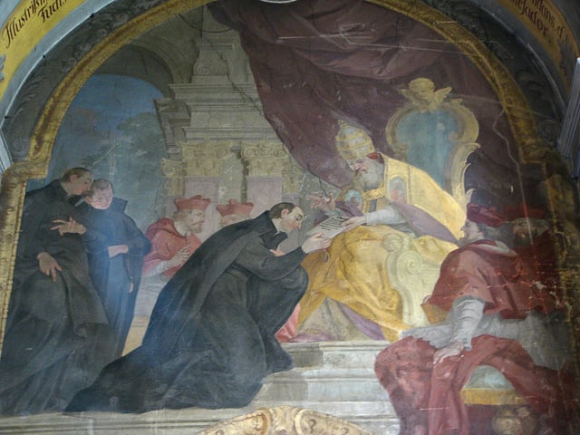 Ignatius receiving papal bull