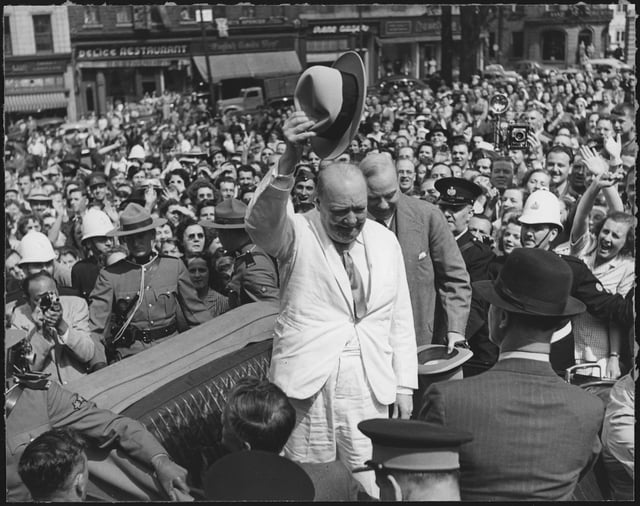 Winston Churchill in Québec City in 1943