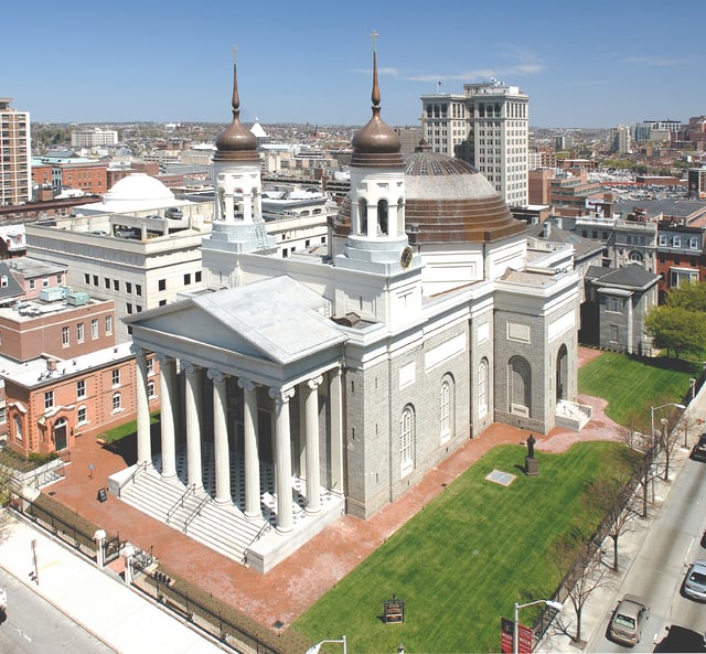 The Baltimore Basilica was the first Catholic cathedral built in the U.S..