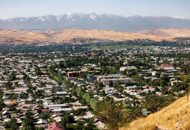 Kyrgyzstan's second largest city, Osh, in 2018