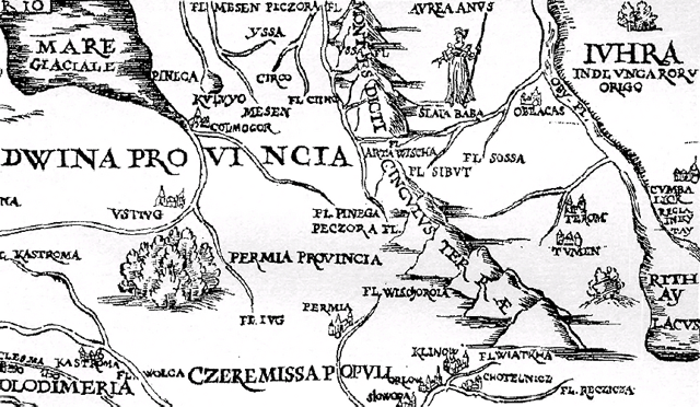 A fragment of von Herberstein's map