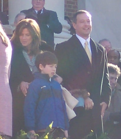 Martin O'Malley's inauguration. Gov. Martin O'Malley was officially sworn for a second term by Robert M. Bell, chief judge for the Maryland Court of Appeals. O'Malley was joined by his family, wife Katie and children: Jack, William, Grace and Tara.