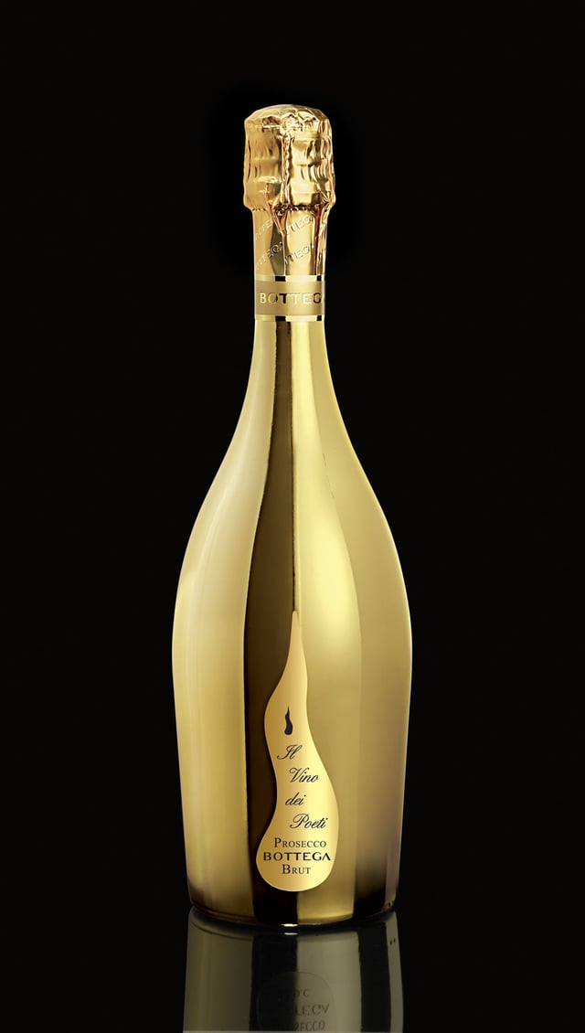 A Golden bottle of Prosecco