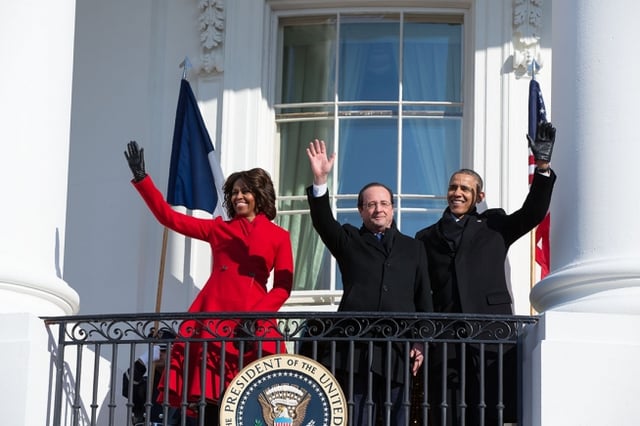 U.S. President Barack Obama and French President François Hollande in February 2014.