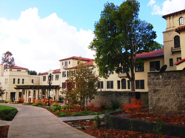 Harwood Court, a south campus residence hall
