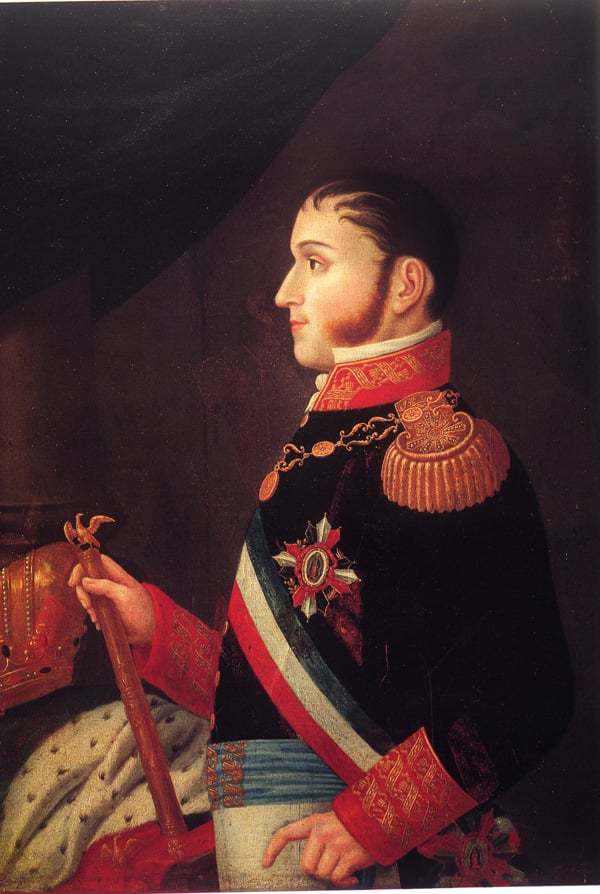 Half-length portrait as Emperor of Mexico