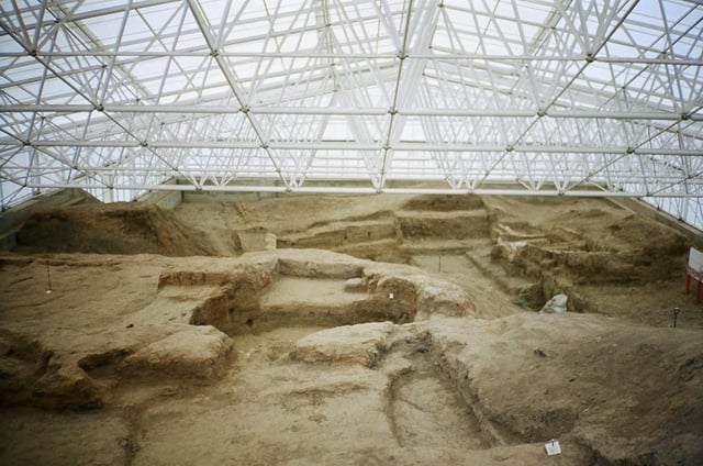 archaeological site of Çatalhöyük in the Konya Plain in Turkey