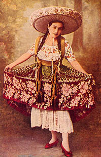 Woman in china poblana dress