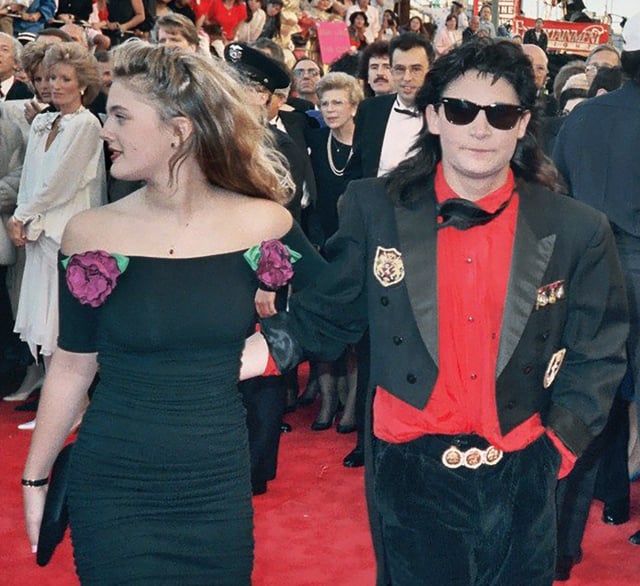 Barrymore and Corey Feldman at the 61st Academy Awards, March 29, 1989