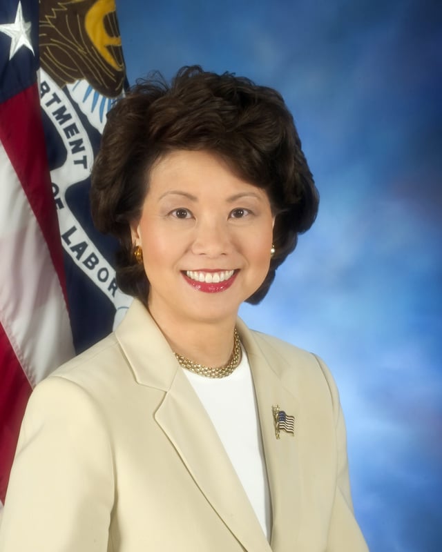 Chao's official Secretary of Labor photo