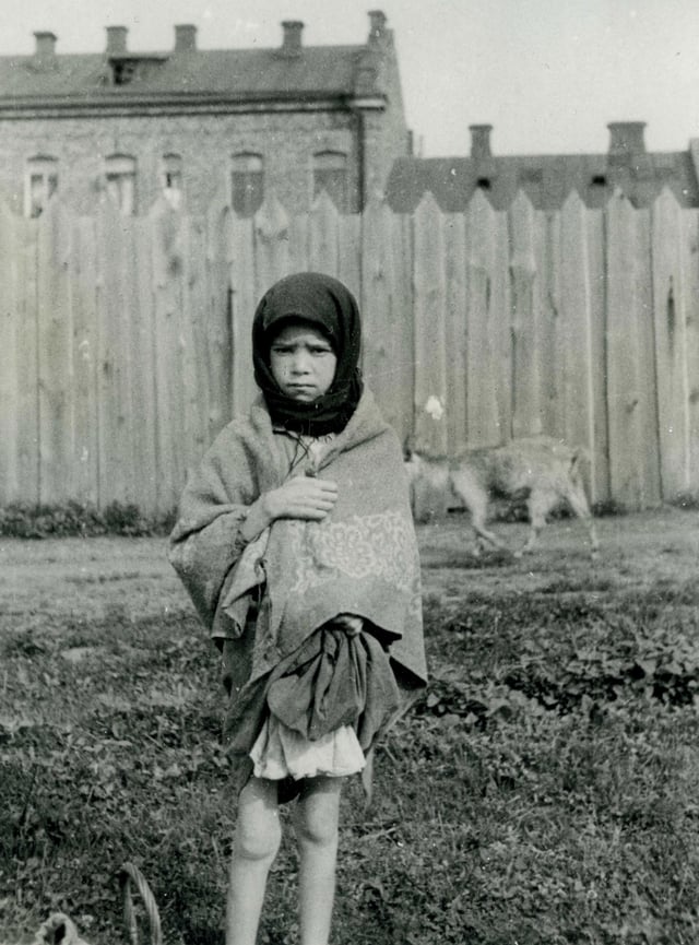 A girl in Kharkiv during the Holodomor