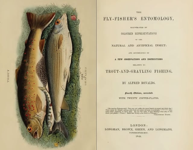 Frontis and title page from The Fly-fisher's Entomology