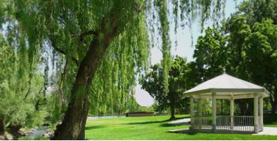 Murray City Park Gazebo and Little Cottonwood Creek