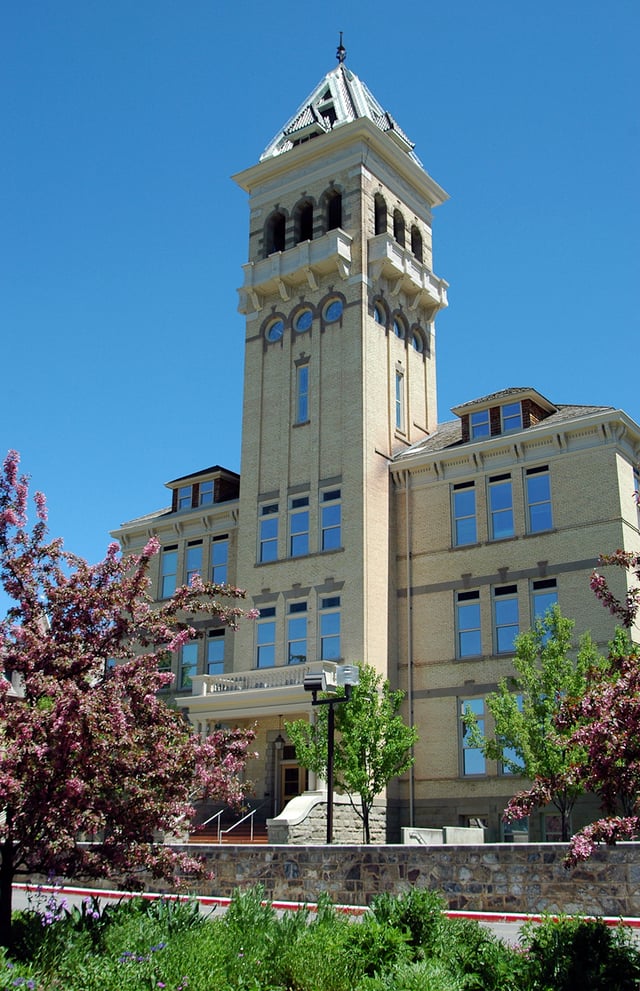 The Old Main building at Utah State University