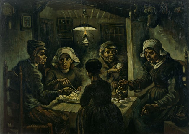 The Potato Eaters by Van Gogh, 1885 (Van Gogh Museum)