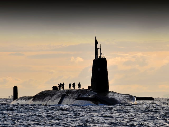HMS Vanguard of the current Vanguard-class ballistic missile submarines