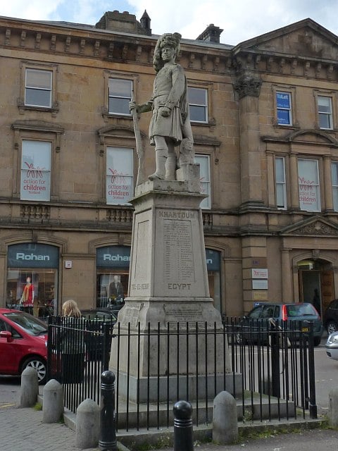 Memorial in Inverness to the Cameron Highlanders who fell during the Anglo-Egyptian War