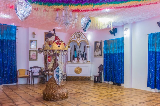 A temple of Afro-Brazilian religious expression in Salvador.