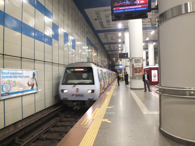 Levent station of the Istanbul Metro