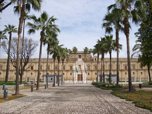 Hospital de las Cinco Llagas is the seat of the Parliament of Andalusia