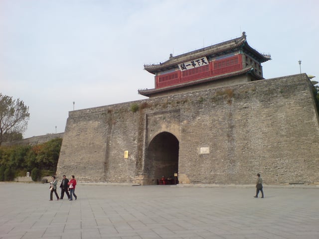 Shanhaiguan along the Great Wall, the gate where the Manchus were repeatedly repelled before being finally let through by Wu Sangui in 1644.