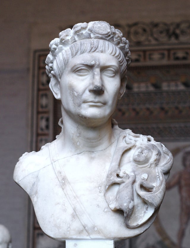 Bust of Trajan, Glyptothek, Munich