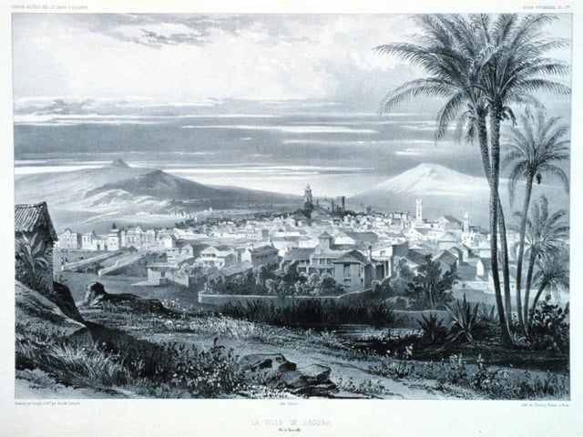 San Cristóbal de La Laguna in 1880 (Tenerife)