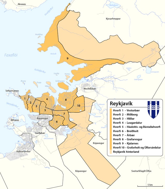 Districts of Reykjavík