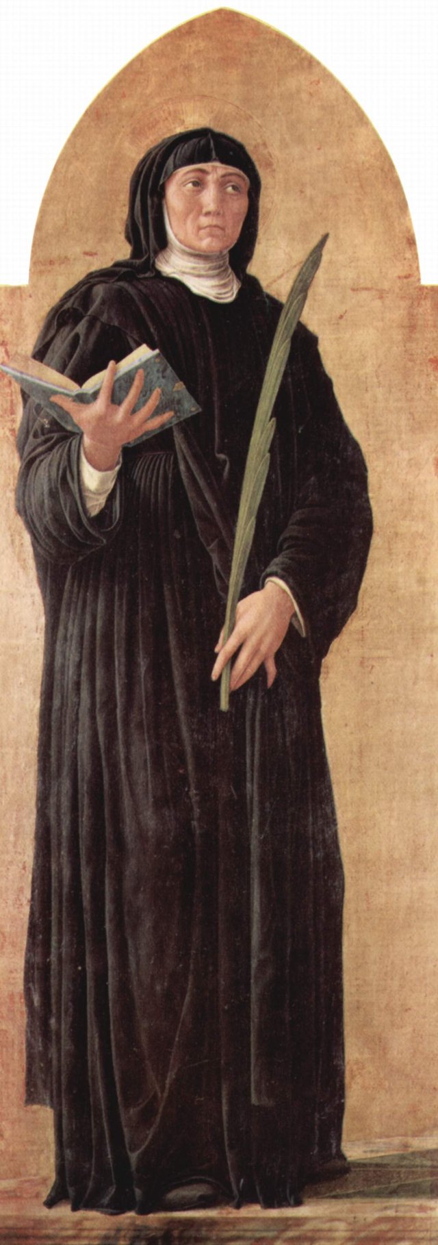 St. Scholastica, sister of St. Benedict and foundress of the Benedictine nuns