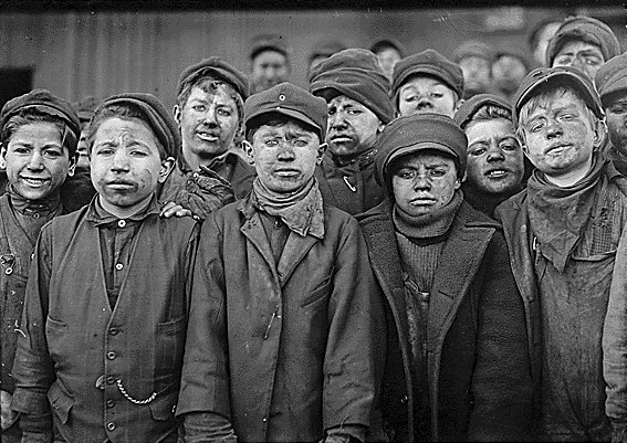 Child labour in a coal mine, United States, c. 1912