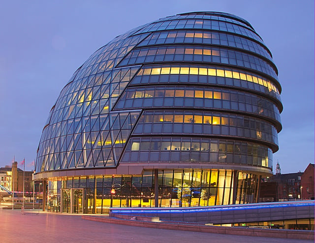 The Greater London Assembly and Mayor of London work at City Hall, London. The only region of England with representation, it has limited powers including over transport, the environment and housing.