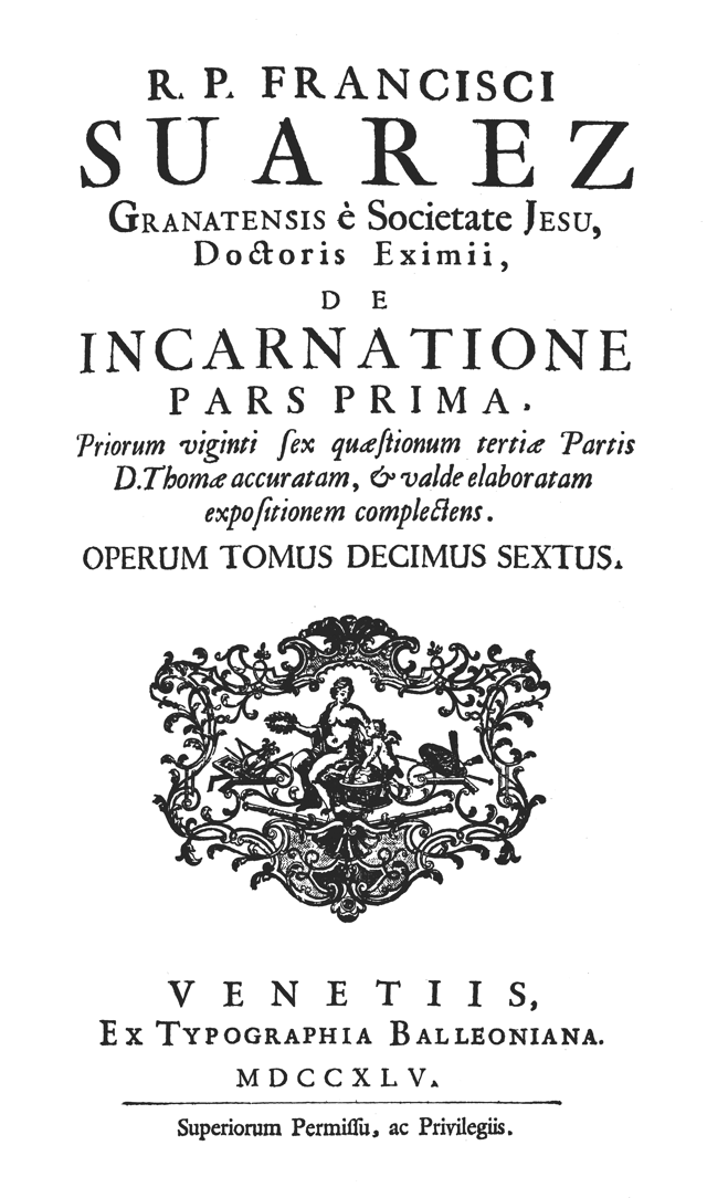 De incarnatione, pars prima (1745).