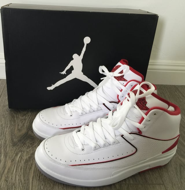 Nike Air Jordan II, (White/Red Colorway)