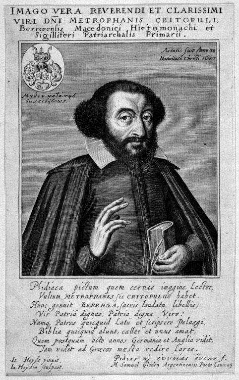 Metrophanes Kritopoulos; theologian, monk and Patriarch of Alexandria who was born in Veria in 1589