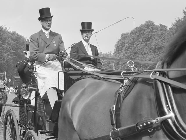 Philip at the World Championship Coach-and-fours, 1982