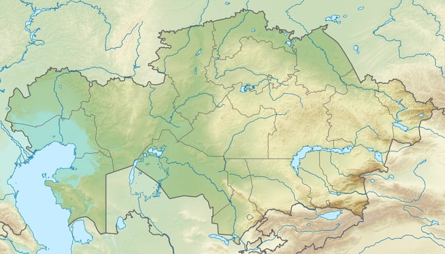Historical regions of Central Asia
on a map of Kazakhstan