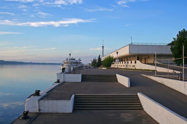 Yaroslavl River Port (1985), an example of late Soviet modernism