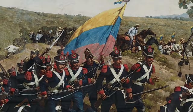 The Battle of Carabobo, during the Venezuelan War of Independence