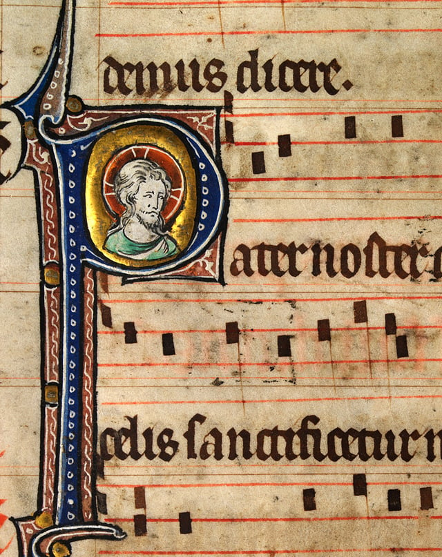 Musical notation from a Catholic Missal, c. 1310–1320